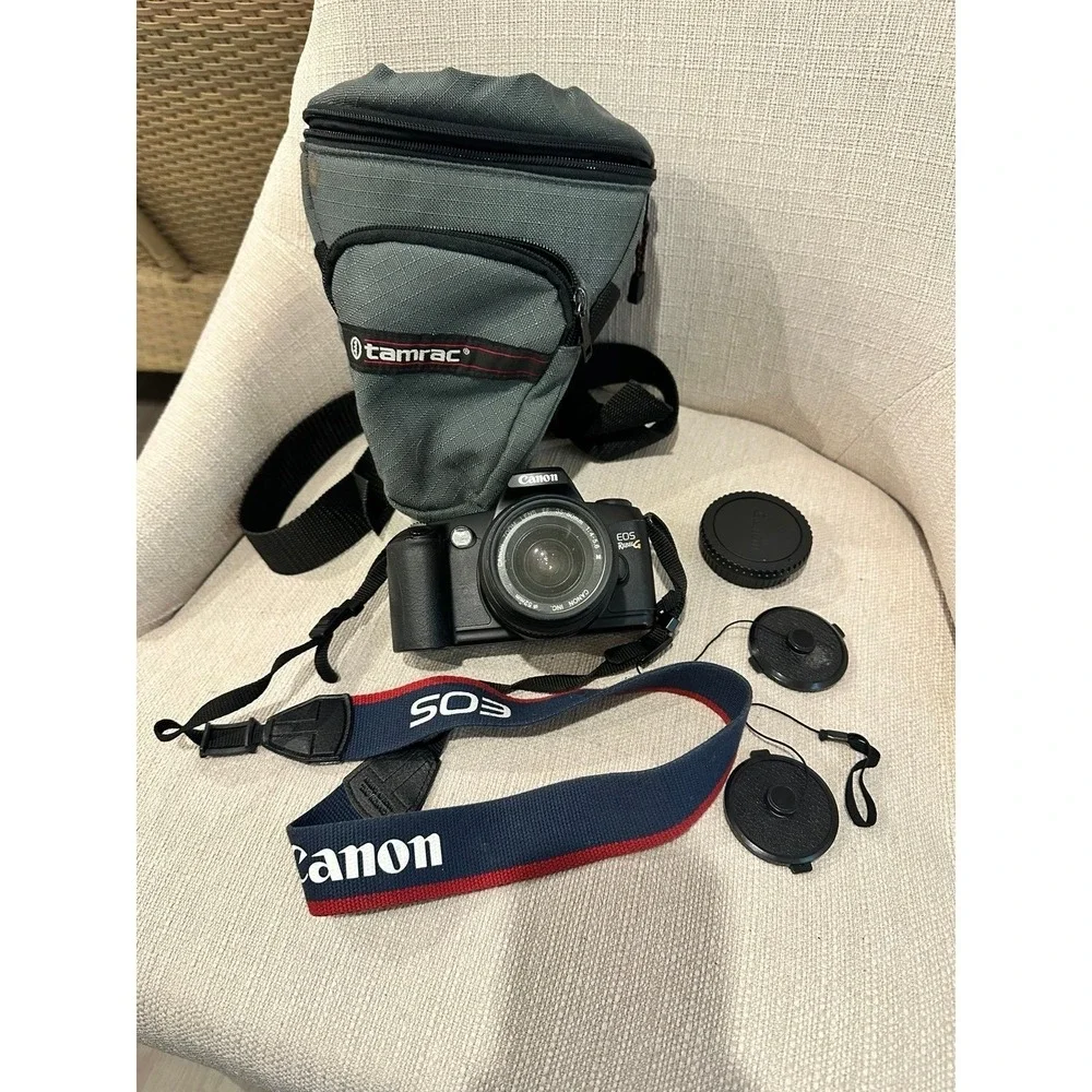 Vintage Canon EOS Rebel G Camera and case 1990's PARTS ONLY